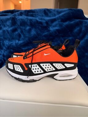 Nike Orange and Black Running Sneakers with White Accents